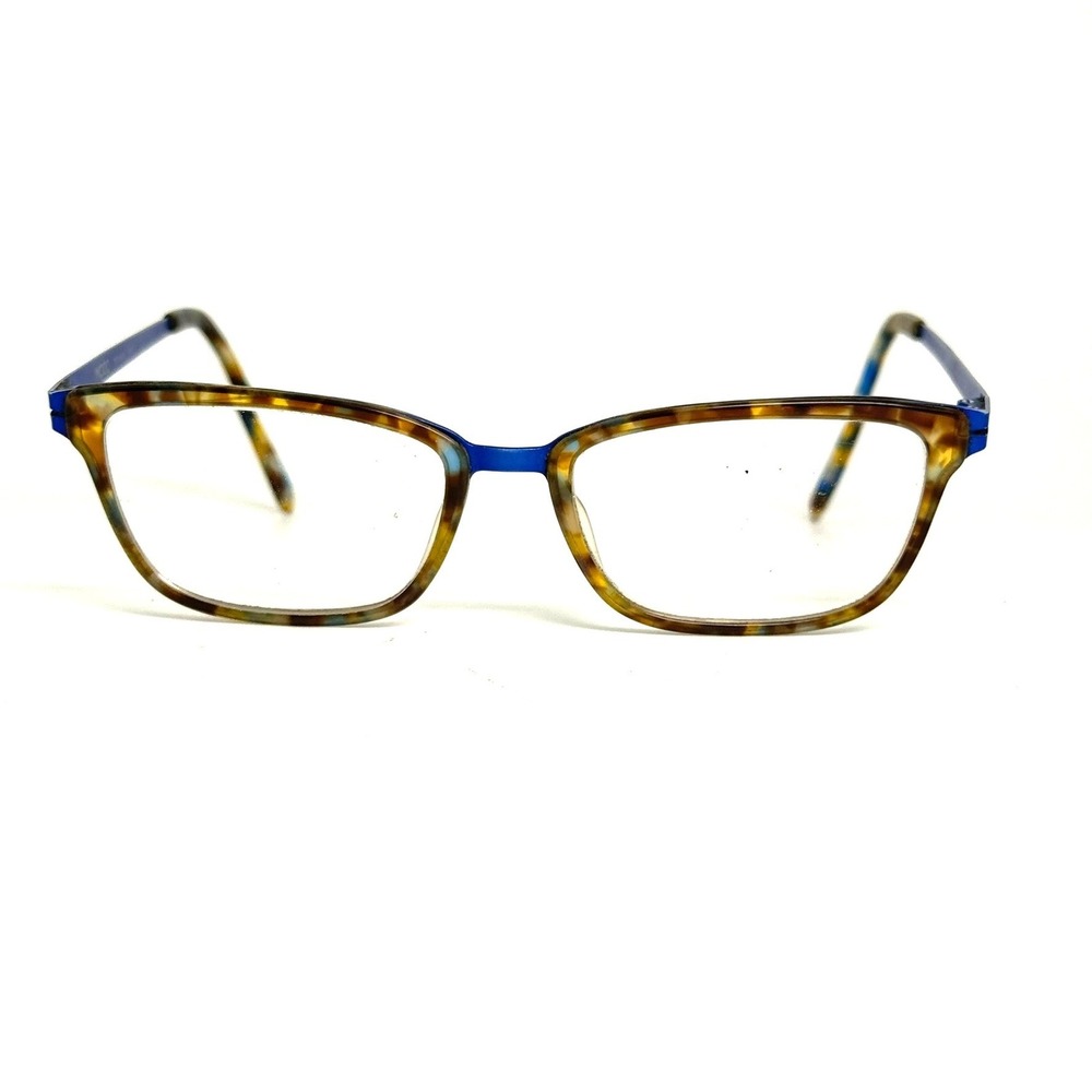 Modo 4500 Titanium Eyeglasses Blue Tortoise Rectangular Frames 49-16-138